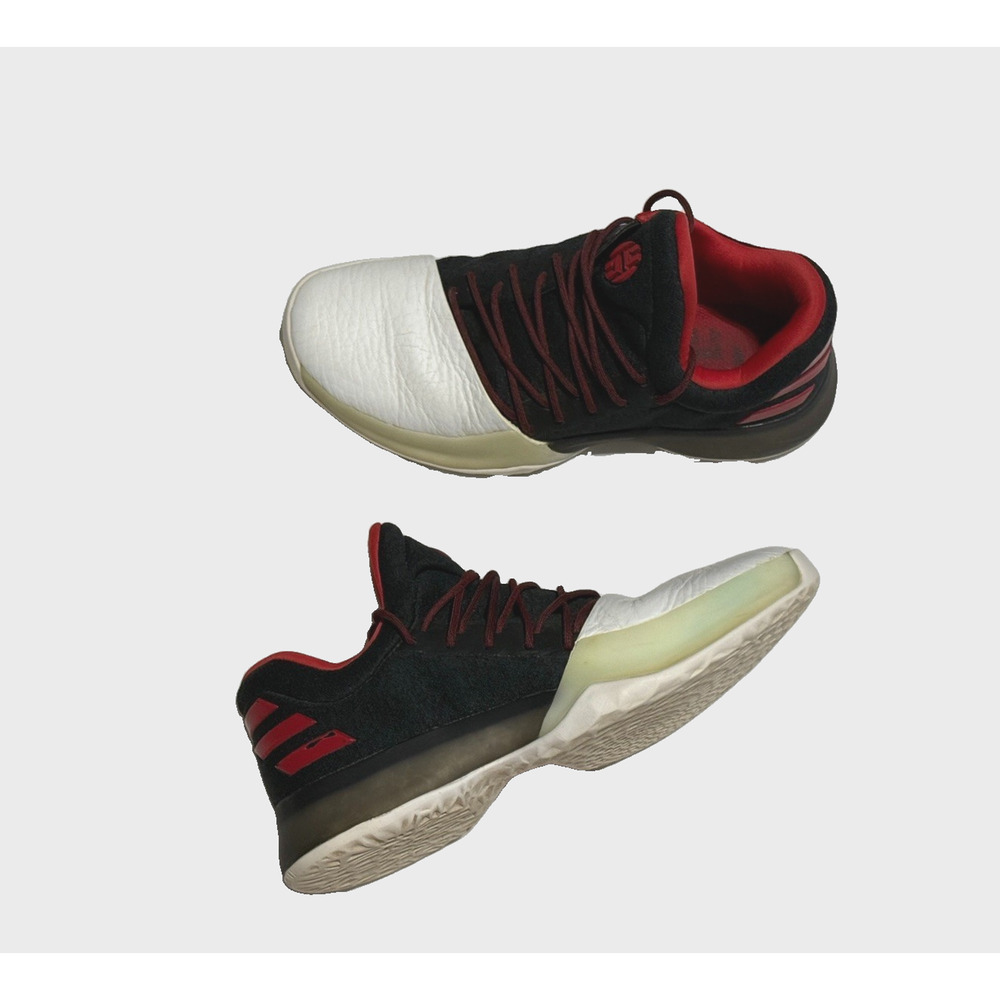 Rare Adidas Harden Vol. 1 Pioneer 2016 Sz 8 Black Red White Sneakers Box BW0456 - Picture 10 of 15